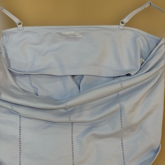 Aerie Super Chill Large Light Blue Corset Cami Stretchy - Picture 3 of 5